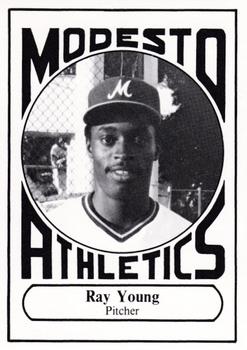 1988 Modesto A's #16 Ray Young Front