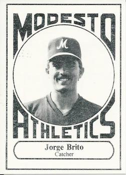 1988 Modesto A's #17 Jorge Brito Front