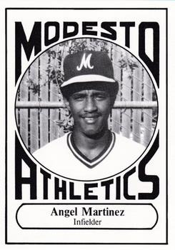 1988 Modesto A's #24 Angel Martinez Front