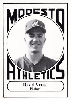 1988 Modesto A's #32 David Veres Front