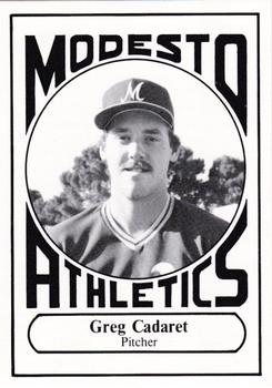 1988 Modesto A's #35 Greg Cadaret Front