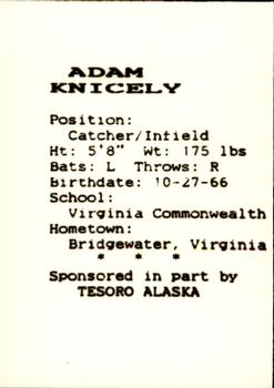 1988 Peninsula Oilers #14 Adam Knicely Back
