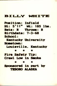 1988 Peninsula Oilers #27 Billy White Back