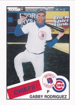 1988 Peoria Chiefs #NNO Gabby Rodriguez Front