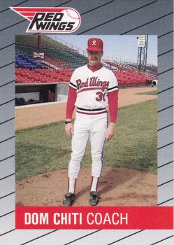1988 Rochester Red Wings #5 Dom Chiti Front