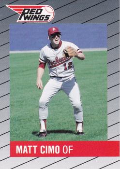 1988 Rochester Red Wings #7 Matt Cimo Front