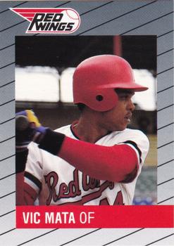 1988 Rochester Red Wings #12 Vic Mata Front