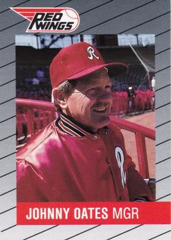 1988 Rochester Red Wings #17 Johnny Oates Front