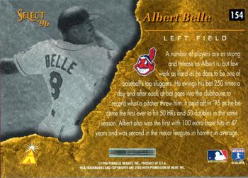 1996 Select #154 Albert Belle Back
