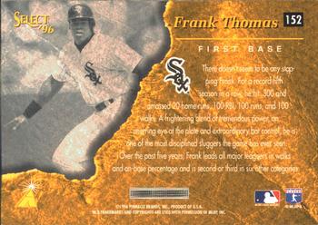 1996 Select #152 Frank Thomas Back