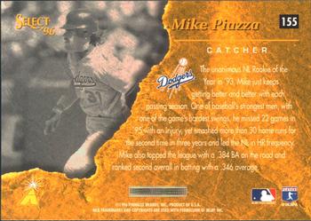 1996 Select #155 Mike Piazza Back