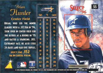 1996 Select #55 Brian Hunter Back