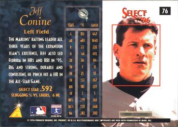 1996 Select #76 Jeff Conine Back