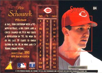 1996 Select #84 Pete Schourek Back