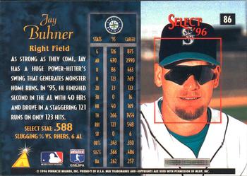 1996 Select #86 Jay Buhner Back