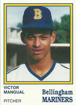 1987 Bellingham Mariners #8 Victor Mangual Front
