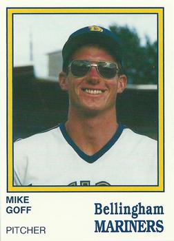 1987 Bellingham Mariners #18 Mike Goff Front