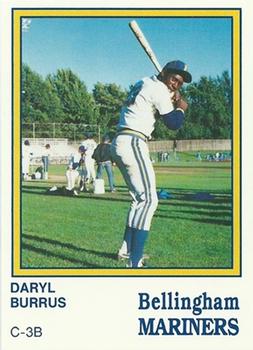 1987 Bellingham Mariners #25 Daryl Burrus Front