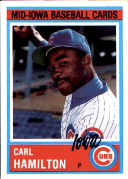 1987 Iowa Cubs #1 Carl Hamilton Front