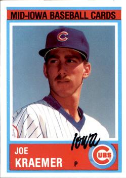 1987 Iowa Cubs #9 Joe Kraemer Front