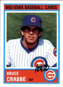 1987 Iowa Cubs #12 Bruce Crabbe Front