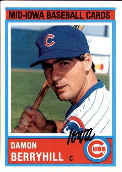 1987 Iowa Cubs #15 Damon Berryhill Front