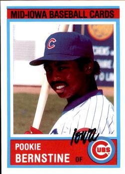 1987 Iowa Cubs #16 Pookie Bernstine Front