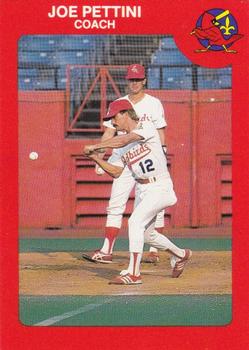 1987 Louisville Redbirds #2 Joe Pettini Front