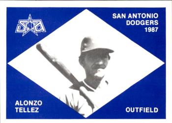 1987 San Antonio Dodgers #5 Alonso Tellez Front