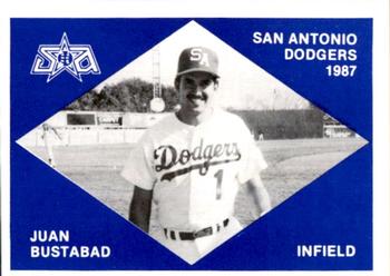 1987 San Antonio Dodgers #9 Juan Bustabad Front