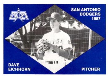 1987 San Antonio Dodgers #20 Dave Eichhorn Front