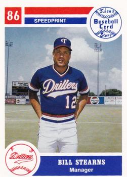 1986 Tulsa Drillers #6 Bill Stearns Front