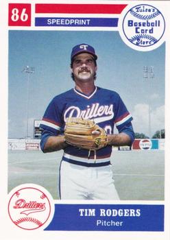 1986 Tulsa Drillers #7 Tim Rodgers Front
