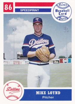 1986 Tulsa Drillers #8 Mike Loynd Front