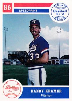 1986 Tulsa Drillers #23 Randy Kramer Front