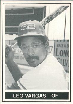1985 WESC Greenville Braves #NNO Leo Vargas Front