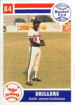 1984 Tulsa Drillers #NNO Keith A. Jones Front