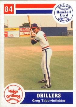1984 Tulsa Drillers #NNO Greg Tabor Front