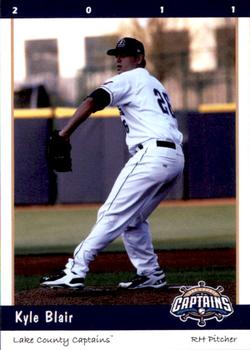 2011 Grandstand Lake County Captains #NNO Kyle Blair Front