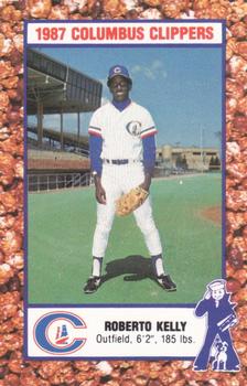 1987 Columbus Clippers Police #14 Roberto Kelly Front