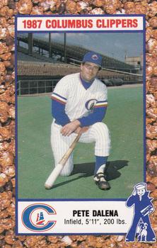 1987 Columbus Clippers Police #5 Pete Dalena Front