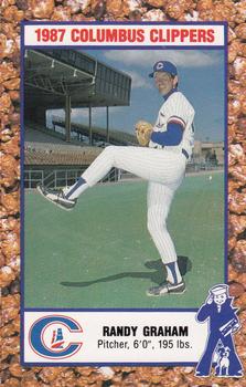 1987 Columbus Clippers Police #11 Randy Graham Front