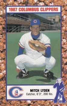 1987 Columbus Clippers Police #18 Mitch Lyden Front