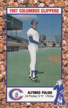 1987 Columbus Clippers Police #20 Al Pulido Front