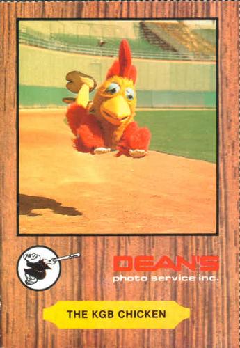 1979 Family Fun Center Dean's Photo San Diego Padres #4 The KGB Chicken Front