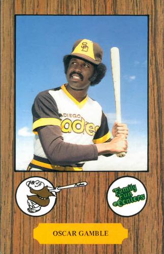 1978 Family Fun Center San Diego Padres #NNO Oscar Gamble Front