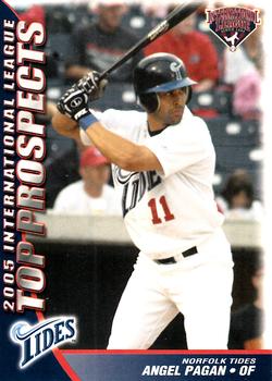 2005 Choice International League Top Prospects #22 Angel Pagan Front