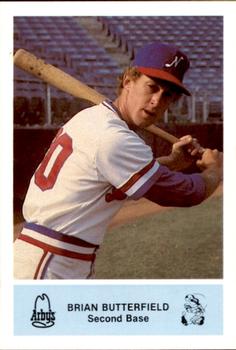 1982 Nashville Sounds #NNO Brian Butterfield Front