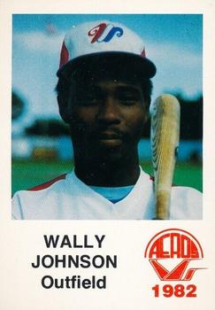 1982 Wichita Aeros #NNO Wally Johnson Front