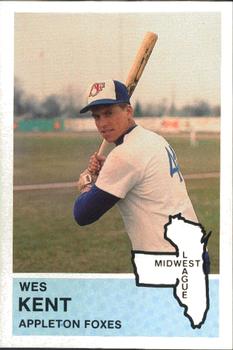 1982 Fritsch Appleton Foxes #13 Wes Kent Front